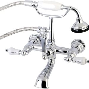 Kingston Brass AE556T1 Aqua Vintage Clawfoot – Grifo de bañera (7 pulgadas), cromo pulido Kingston Brass AE556T1 Aqua Vintage Clawfoot – Grifo de bañera (7 pulgadas), cromo pulido