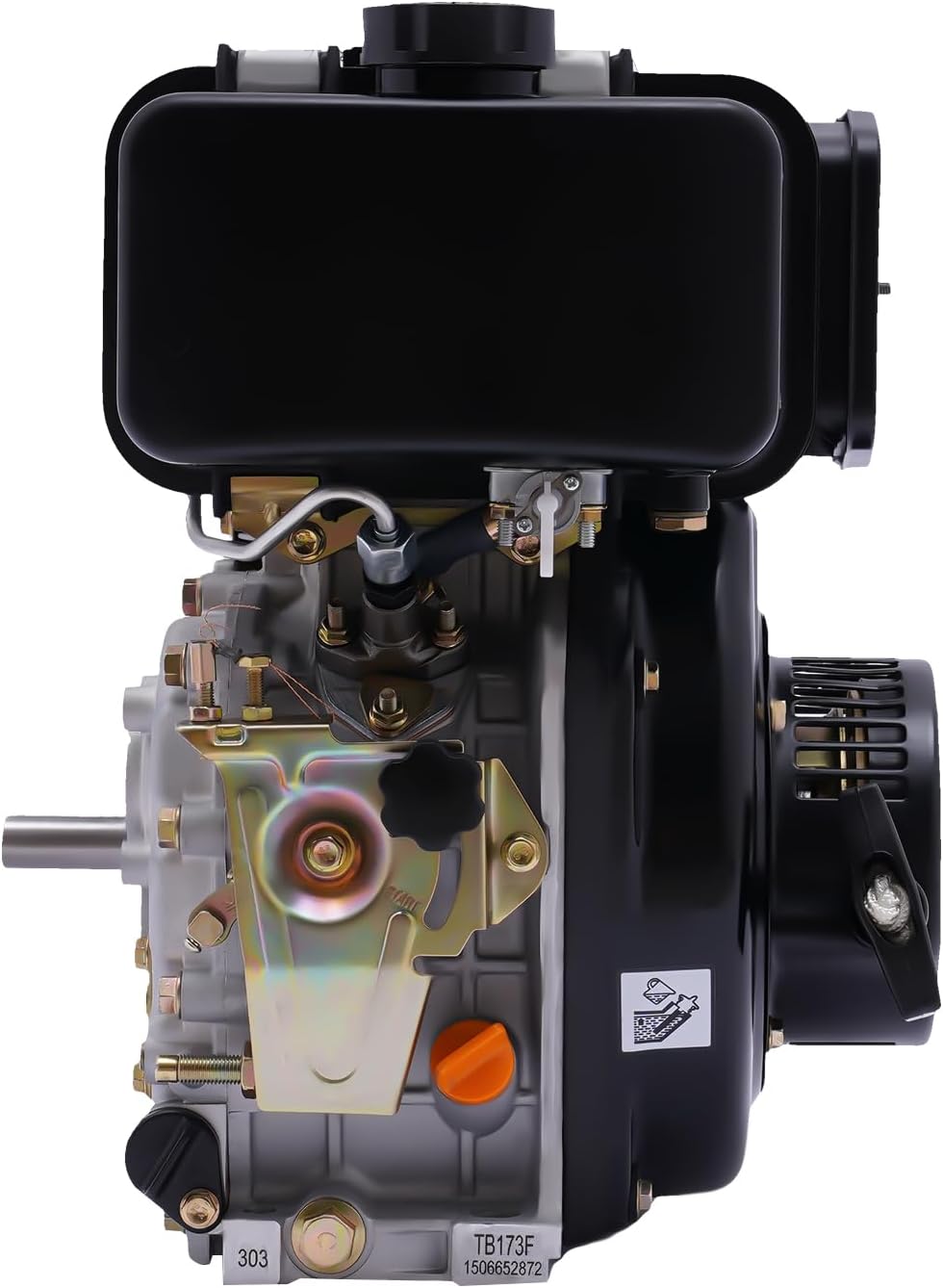 Motor Go Kart, motor diesel, motor diésel, 247CC de 4 tiempos de un solo cilindro de refrigeración por aire, motor diesel para máquinas de molienda,