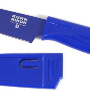 Kuhn Rikon 1 cuchillo de pelar antiadherente azul con cubierta Kuhn Rikon 1 cuchillo de pelar antiadherente azul con cubierta
