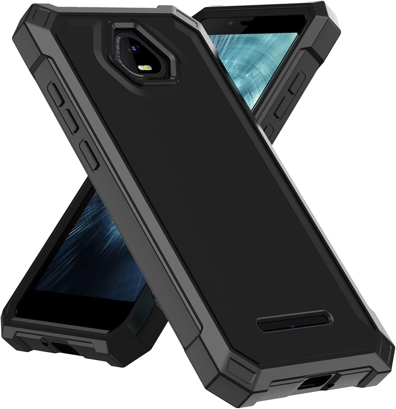 Ailiber Funda para teléfono Volt SV55, Schok SV55 y protector de pantalla (SV55216), protección de estructura de doble capa, parachoques de TPU en