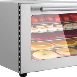 Máquina deshidratadora de alimentos con 5 bandejas, secadora de alimentos con temporizador ajustable de acero inoxidable, control de temperatura Máquina deshidratadora de alimentos con 5 bandejas, secadora de alimentos con temporizador ajustable de acero inoxidable, control de temperatura