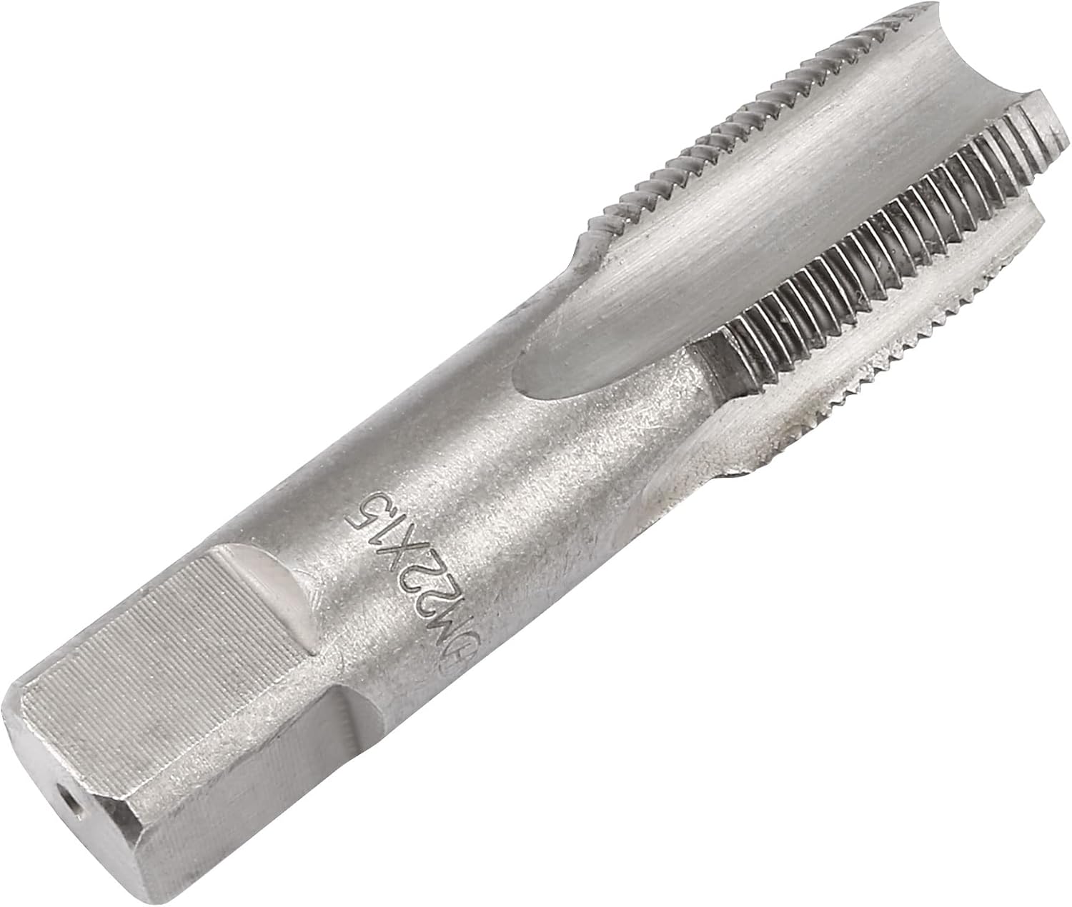 uxcell Métrico M22 Rosca 1.5 paso 4 flautas rectas H2 herramienta de aleación de acero inferior y tornillo cónico juego de roscas para reparar 1 par