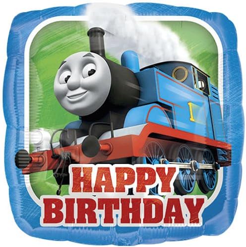 7 piezas Thomas the Train Feliz cumpleaños globo ramo decoración fiesta PBS tanque