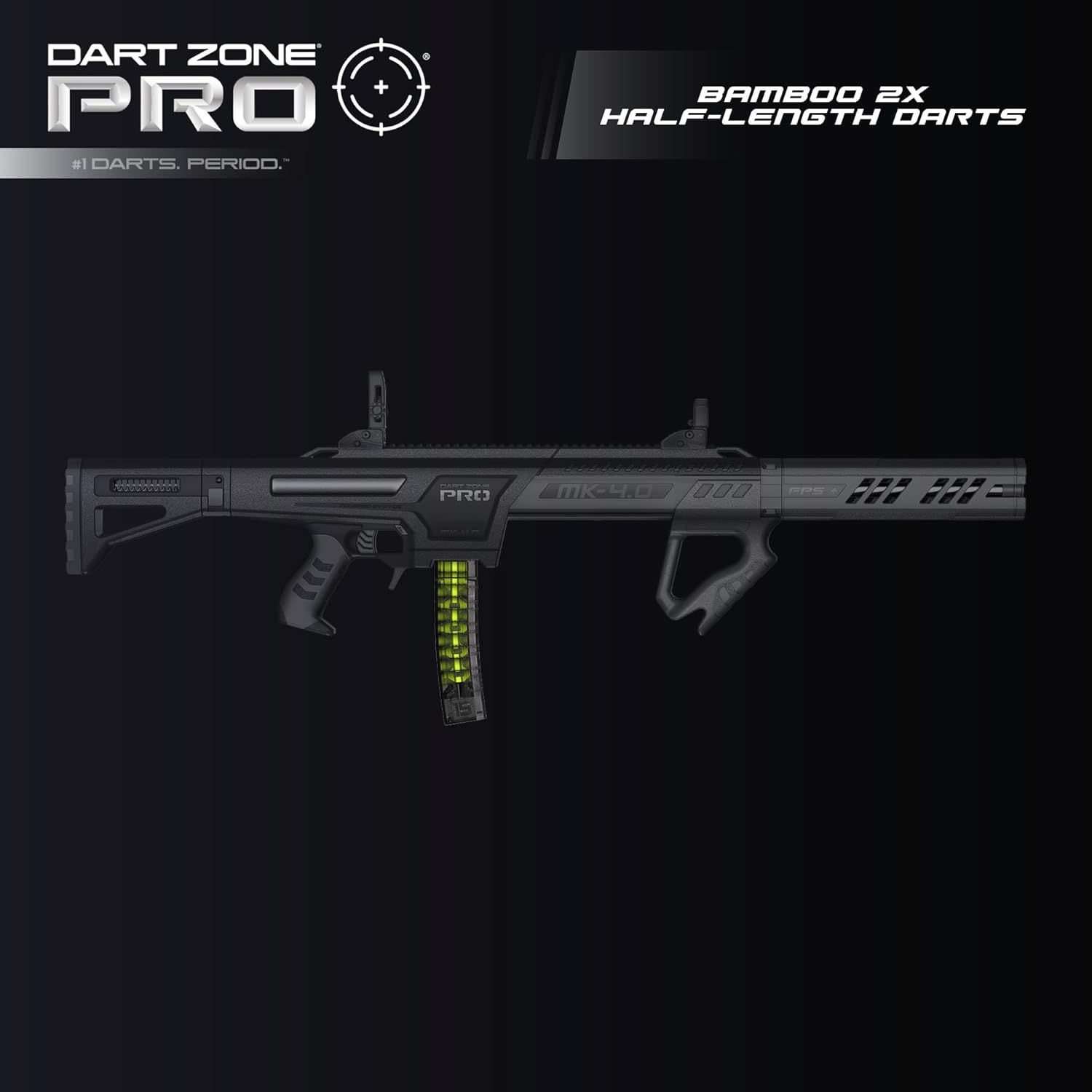 Dart Zone Pro-Series Bamboo 2X – Recambio de dardos de espuma de media longitud