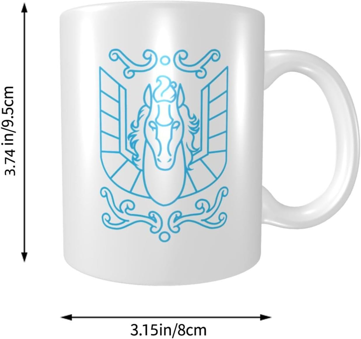 Saint Seiya Mug Classic 11oz Blanco Eco Friendly Patrón de cerámica Taza de café personalizada Taza de té