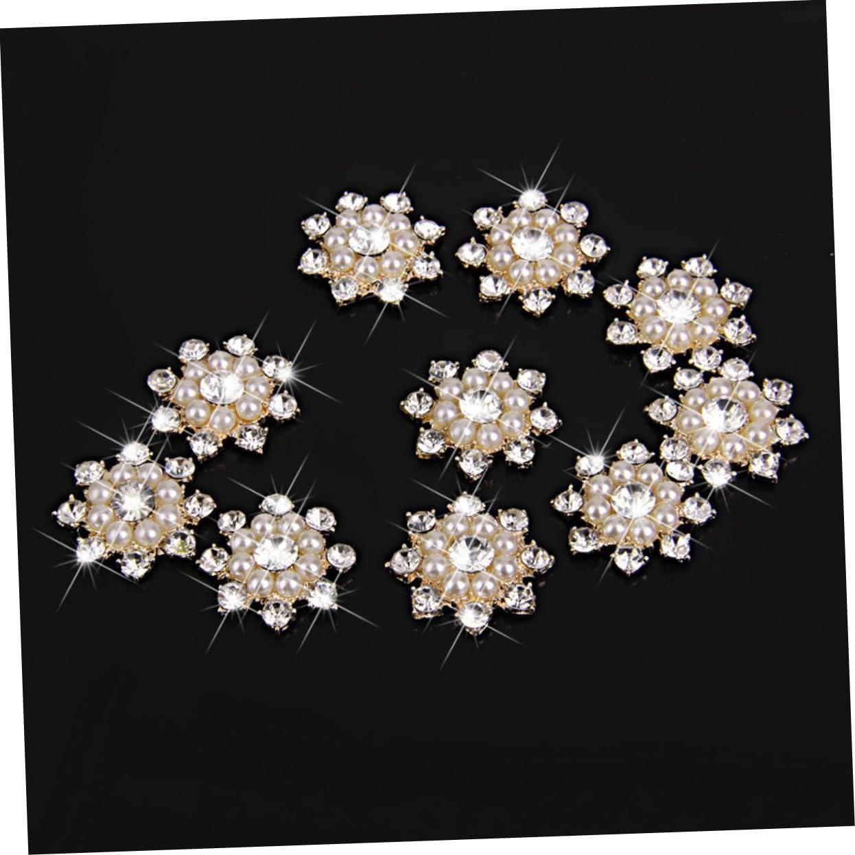 EXCEART 20 piezas de accesorios de diamantes de imitación decoración de la mano decoración de perlas adorno de la boda artesanía adornos de flores