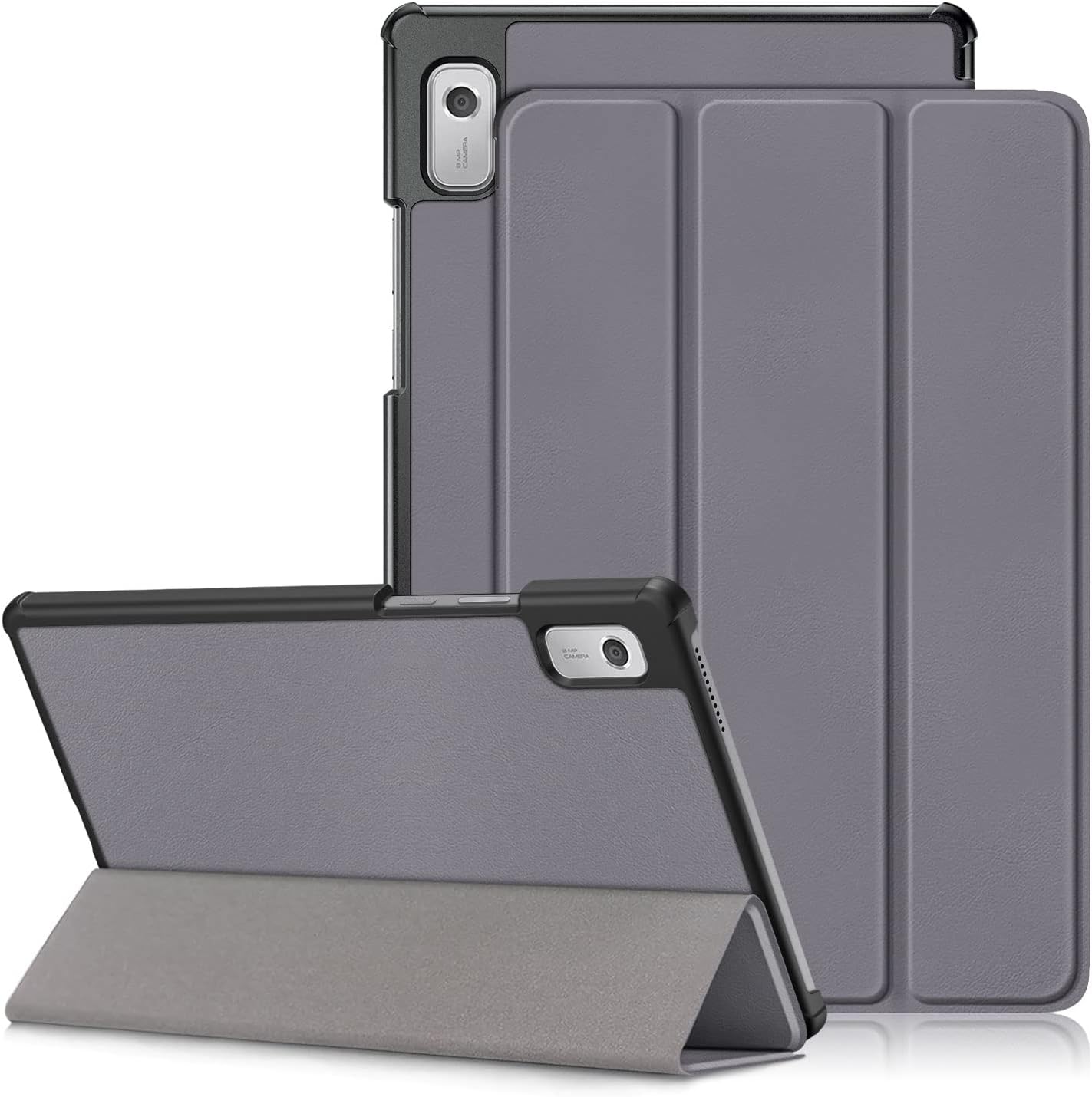 Funda para tablet Lenovo Nook de 9 pulgadas (2024), cubierta ligera y delgada para Lenovo Tab M9 9 Tablet TB310FU, gris