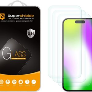 Supershieldz Protector de pantalla de vidrio templado diseñado para iPhone 15 (6.1 pulgadas), antiarañazos, sin burbujas Supershieldz Protector de pantalla de vidrio templado diseñado para iPhone 15 (6.1 pulgadas), antiarañazos, sin burbujas
