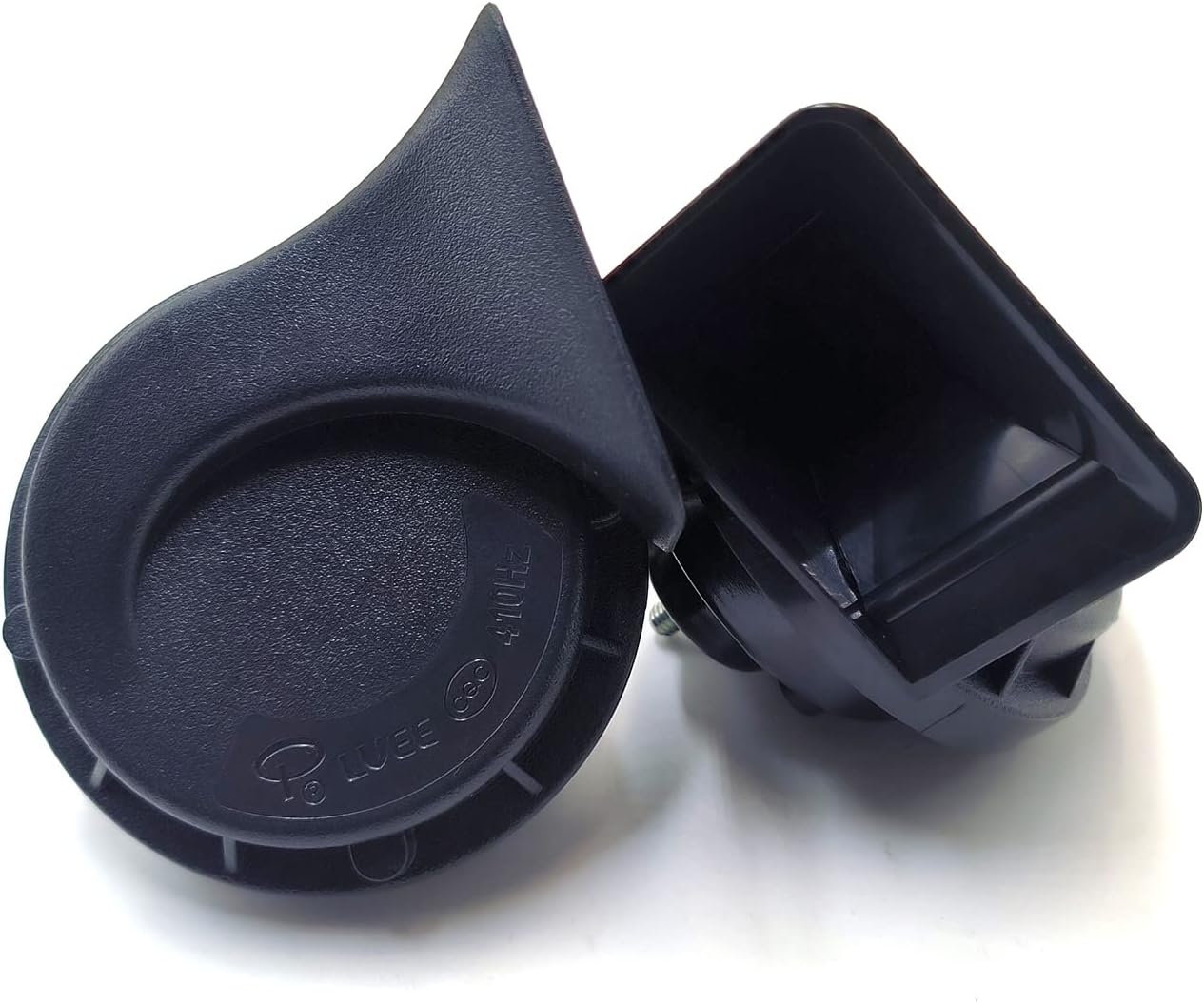 Universal 12V Double Electric Snail Horn Waterproof Low 410Hz High 510Hz Tone 118Db Super Loud Horn Fit for Car Truck Train Motorcycle Boat