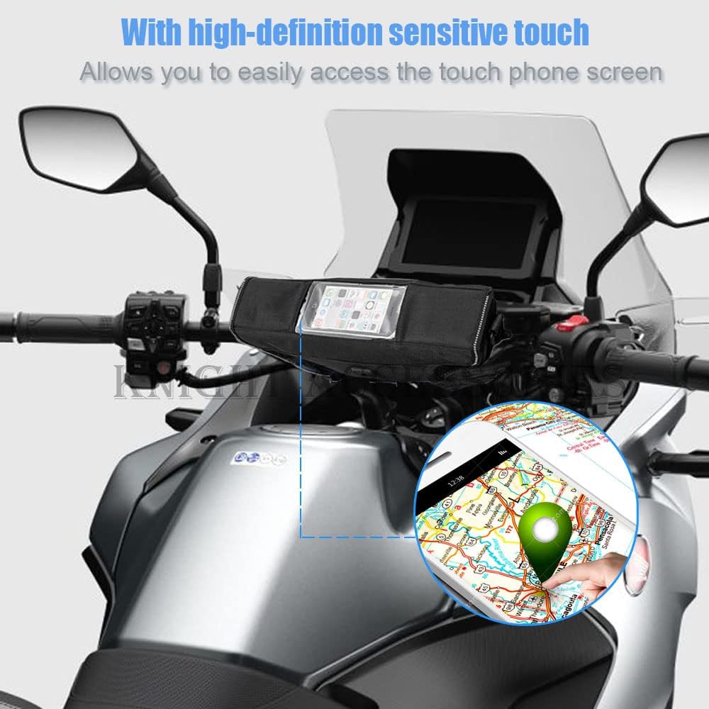 WWB Para V-strom 250 V-Strom 1000 V-Strom 650 V strom accesorio de la motocicleta impermeable y a prueba de polvo manillar bolsa de almacenamiento