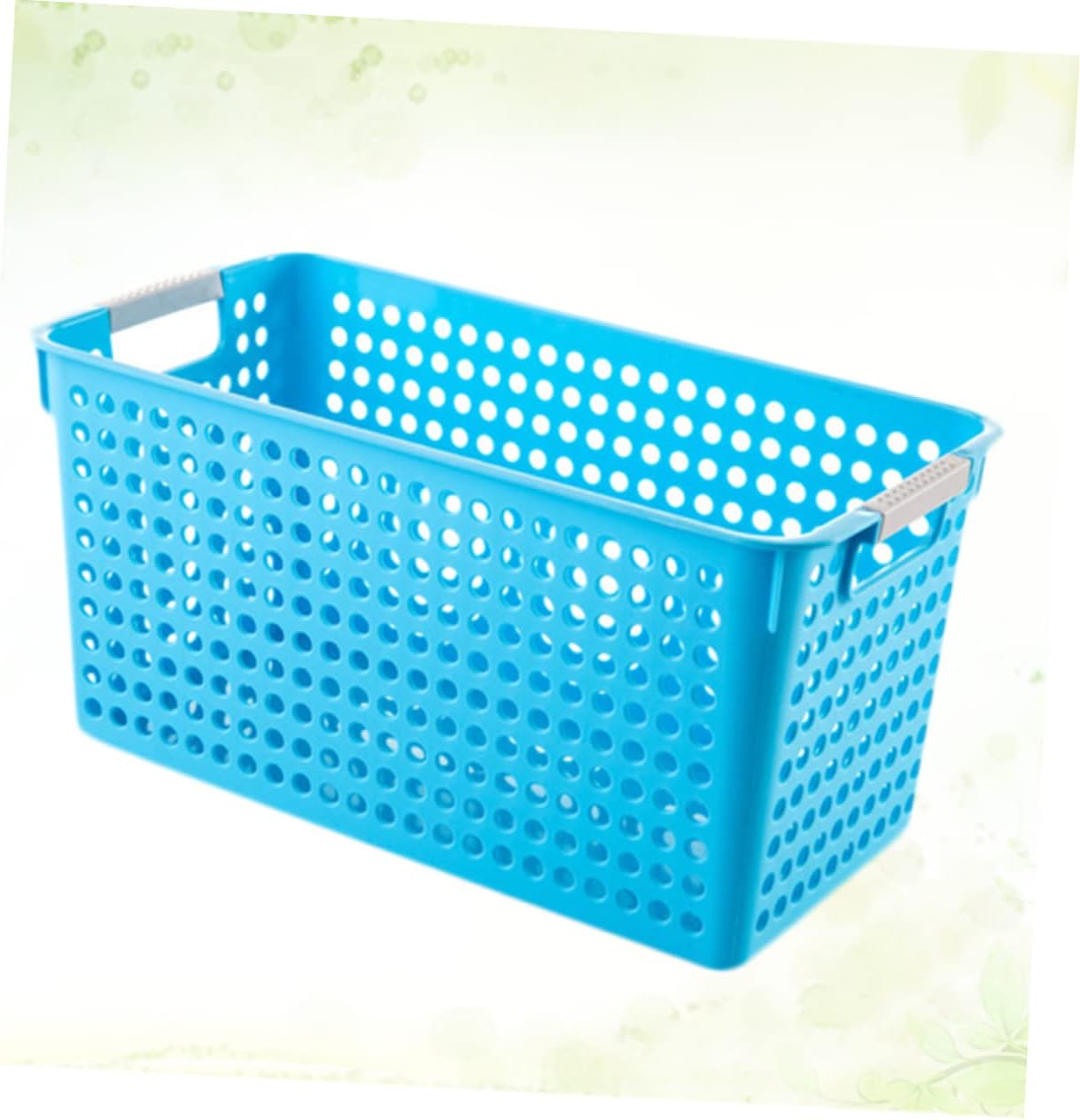 Zerodeko Cestas cuadradas para estantes, cestas de almacenamiento de plástico, cestas de almacenamiento para estantes, cesta de estante de plástico,