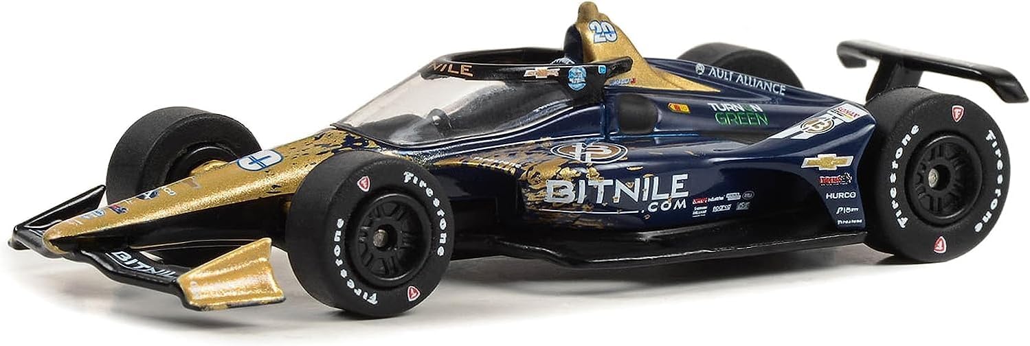 Dallara IndyCar #20 Conor DalyEd Carpenter Racing, Bitnile NTT IndyCar Series (2023) 164 Modelo de automóvil fundido a presión por Greenlight 11571