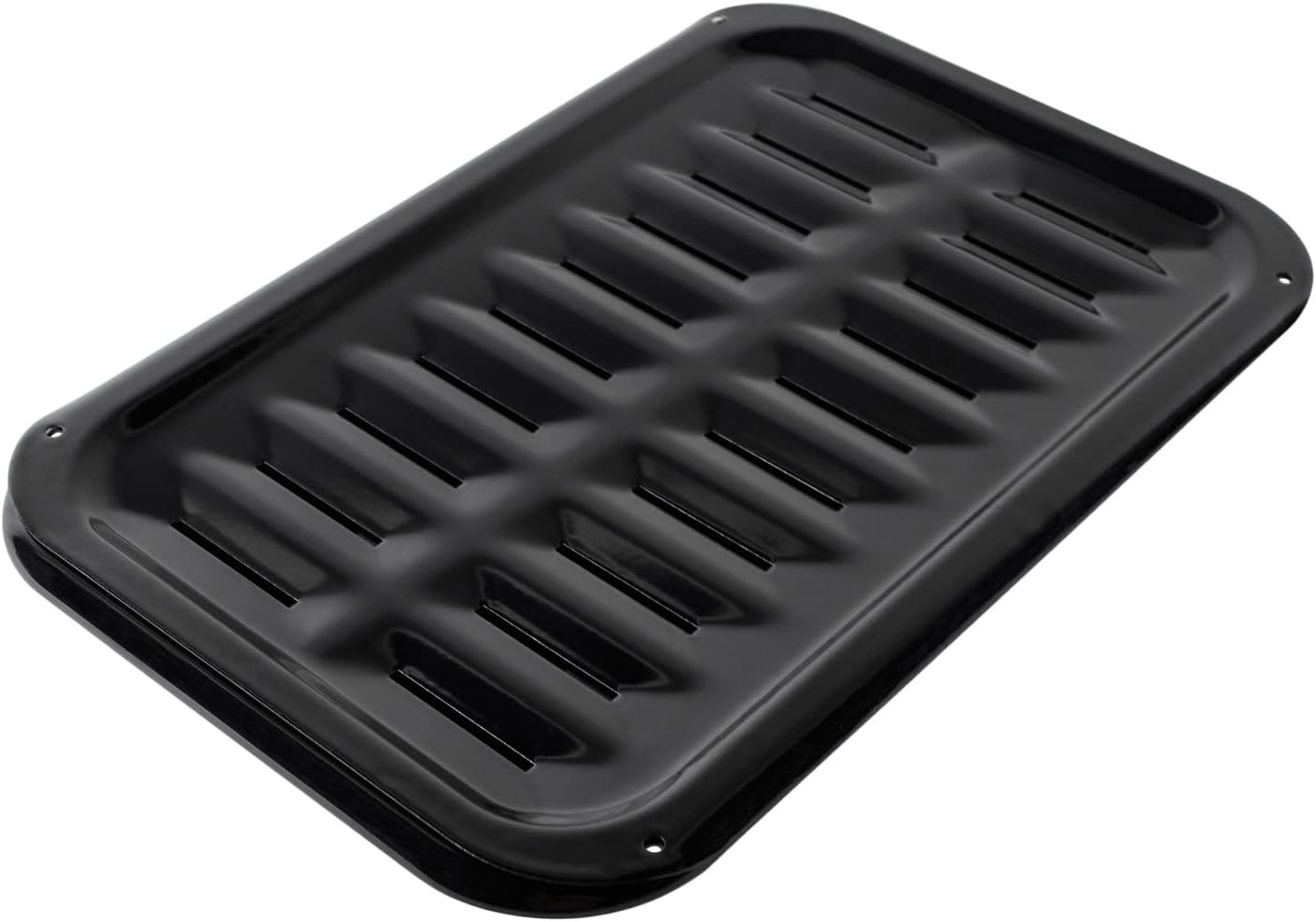 Certified Appliance Accessories SPL50008 – Juego de 2 sartenes y parrilla pequeña de porcelana sobre acero de 13 x 8-34 x 1-38 pulgadas para horno,