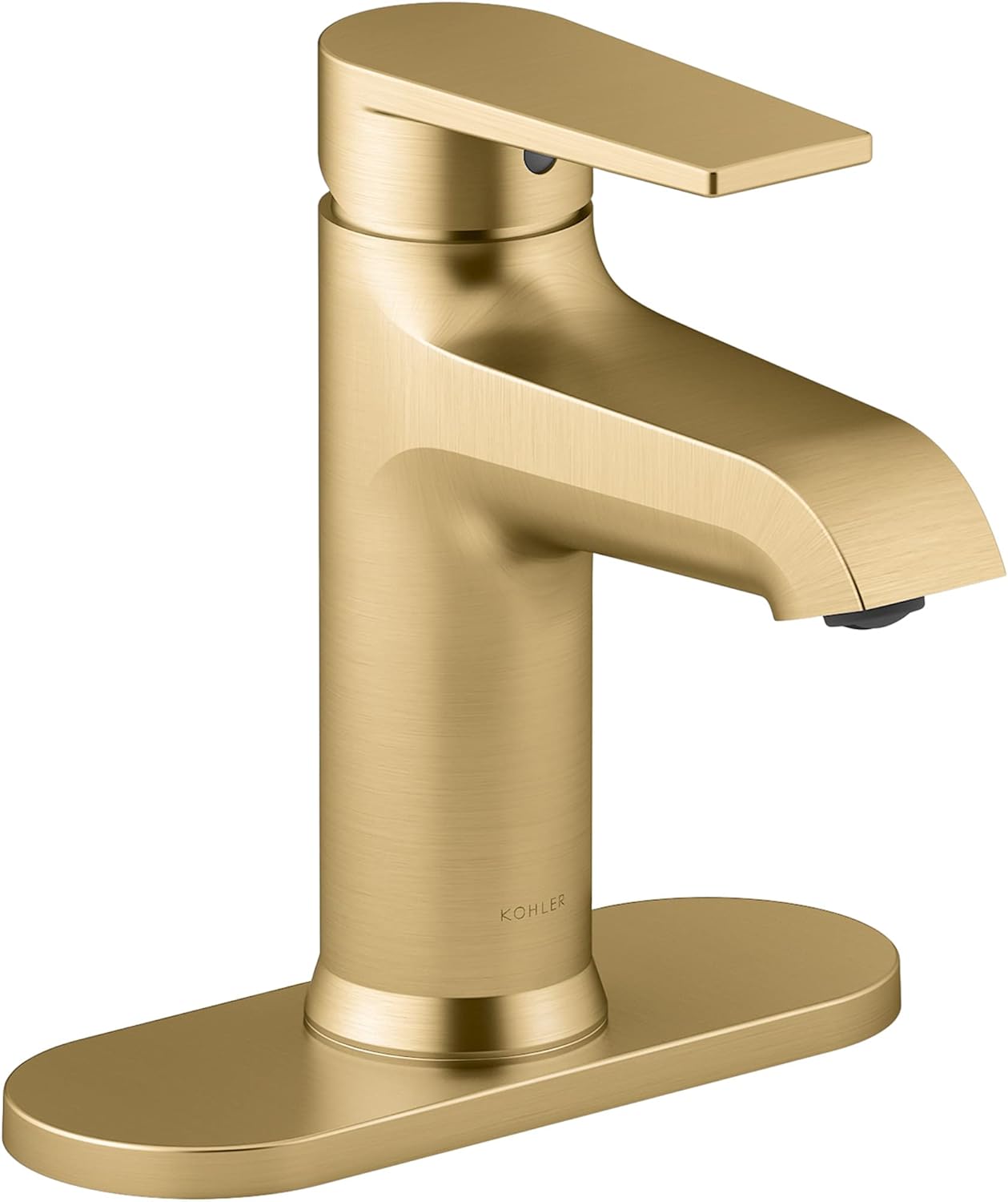 KOHLER 97061-4-2MB Hint Single Control con grifo de escudo, bronce cepillado vibrante