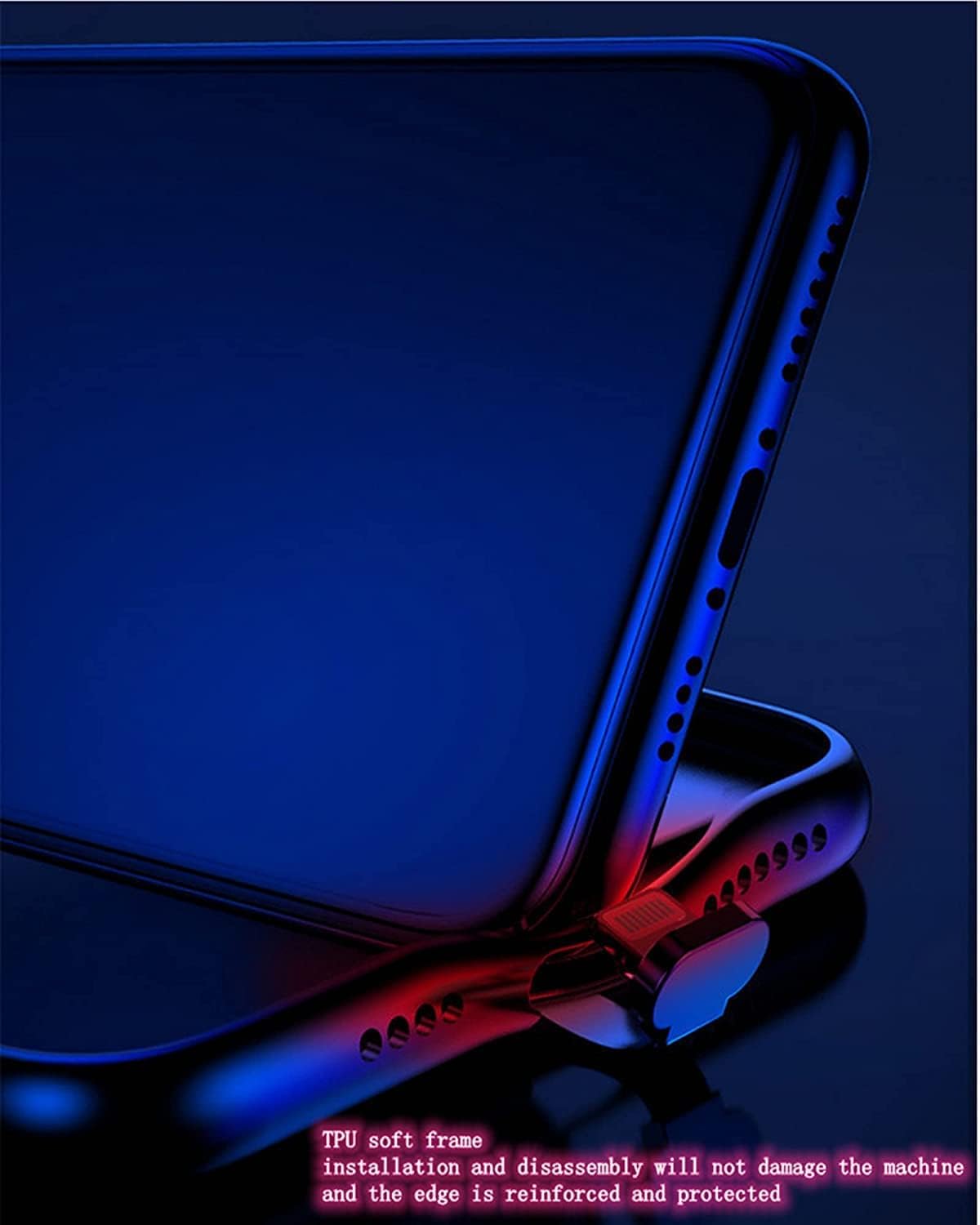 YJHWLF Funda LED para iPhone 12, cubierta trasera de vidrio templado brillante colorido a prueba de golpes, para mujeres frescas y hombres de moda,