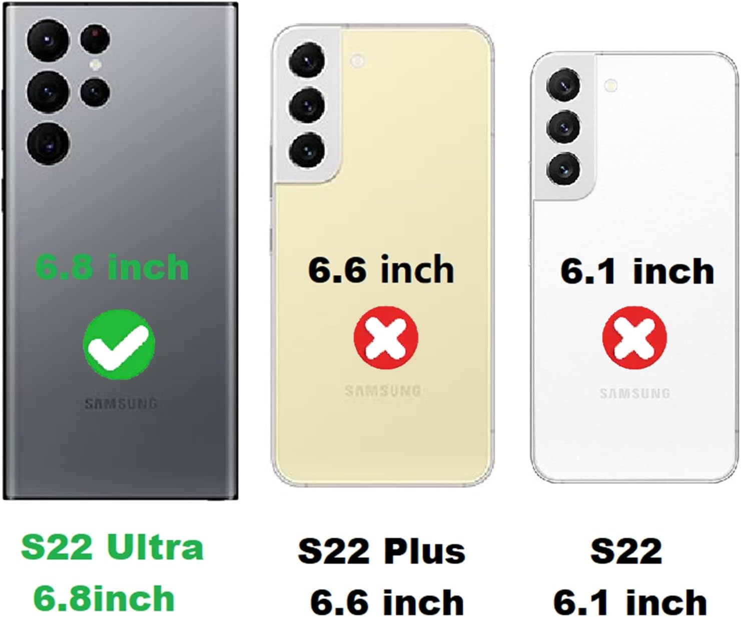 Jaorty Funda para teléfono Samsung Galaxy S22 Ultra con tarjetero, Galaxy S22 Ultra funda para mujer con ranura para tarjeta de identificación de