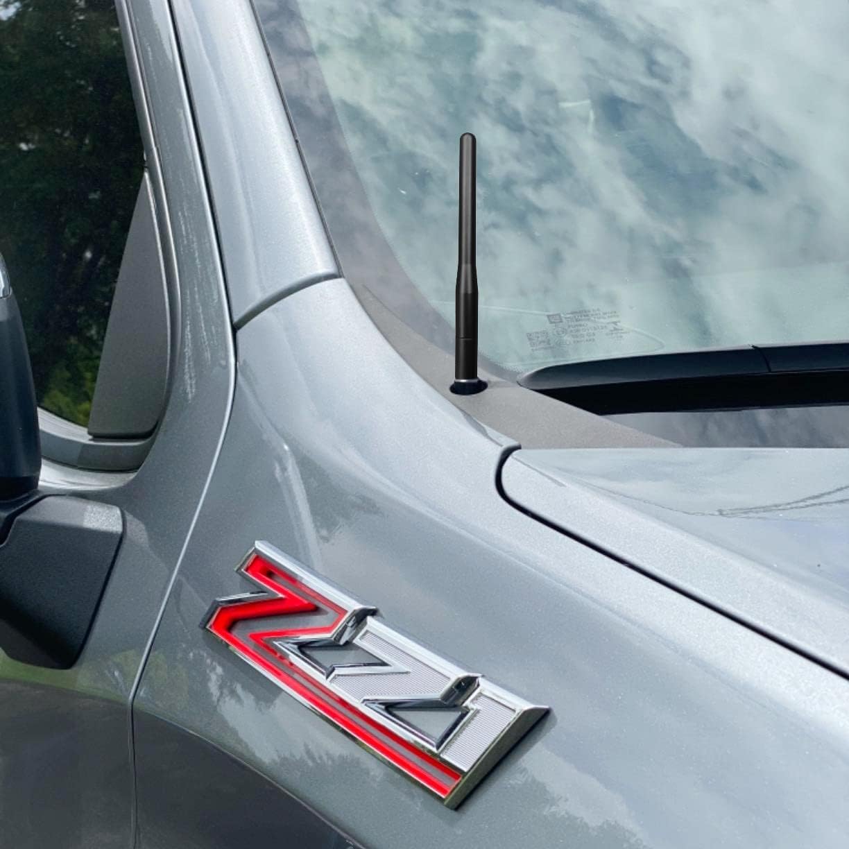 Antena corta de aluminio de 4 pulgadas para Chevy Silverado 1500 (1999-2023), Chevrolet Silverado 2500 (1999-2023), Chevrolet Chevy Silverado 3500