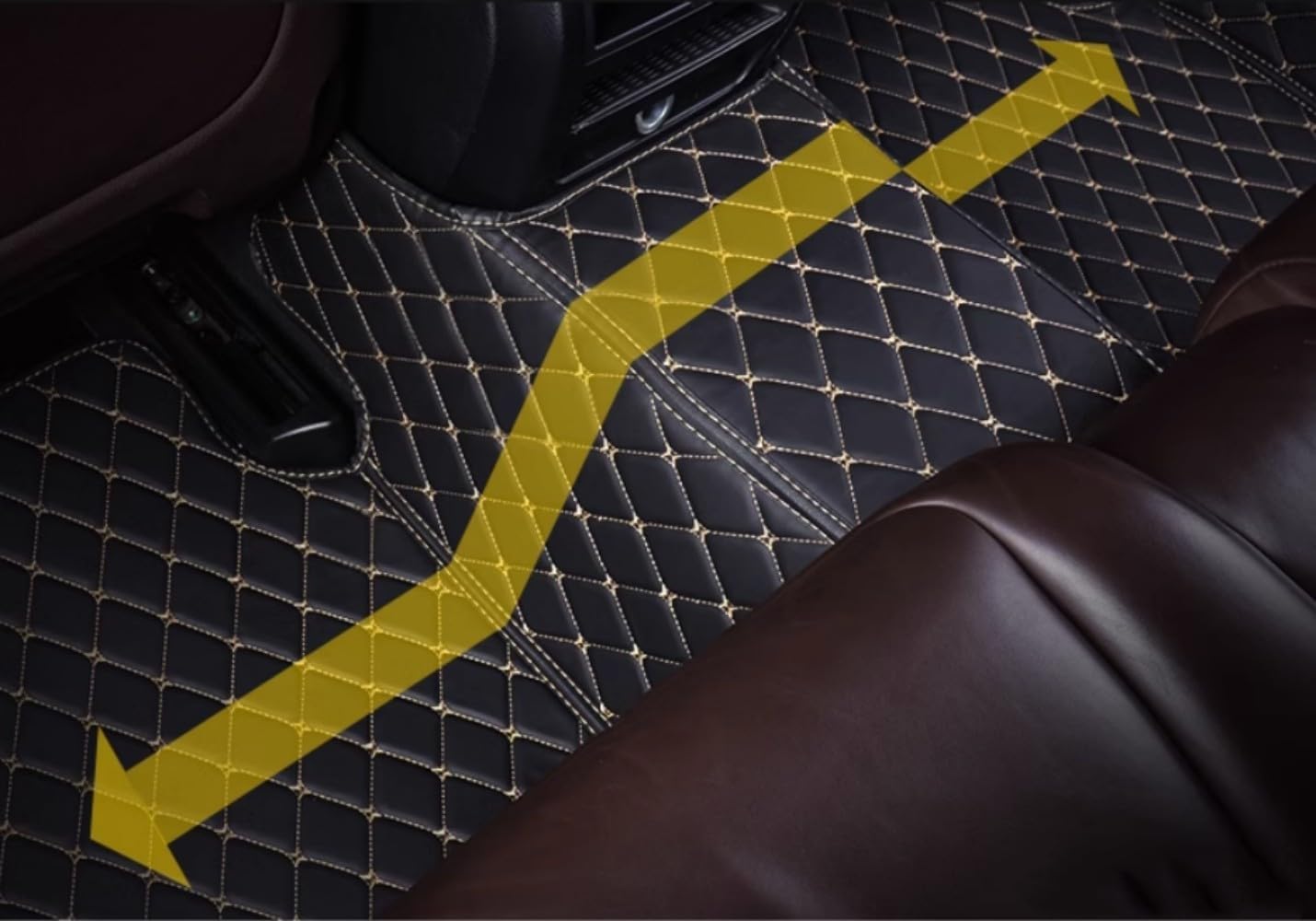 ATMASAD Alfombrillas de cuero de lujo con protección para todo tipo de clima para el 99.99 % de automóviles, SUV y camiones según los modelos