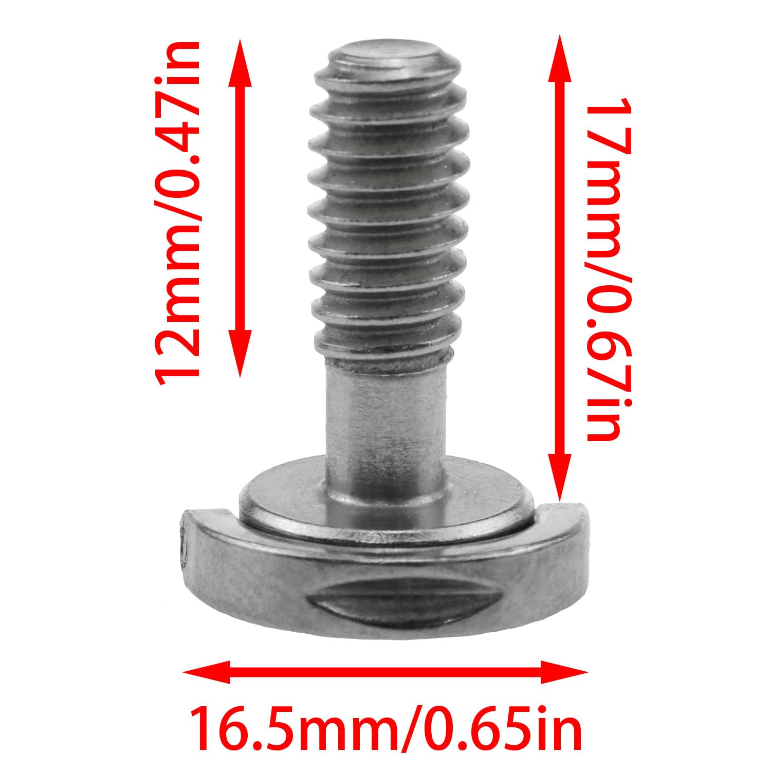 Tornillos de fijación de cámara de acero inoxidable con anillo en D de rosca, tornillo de fijación de cámara, para trípode de cámara monopie