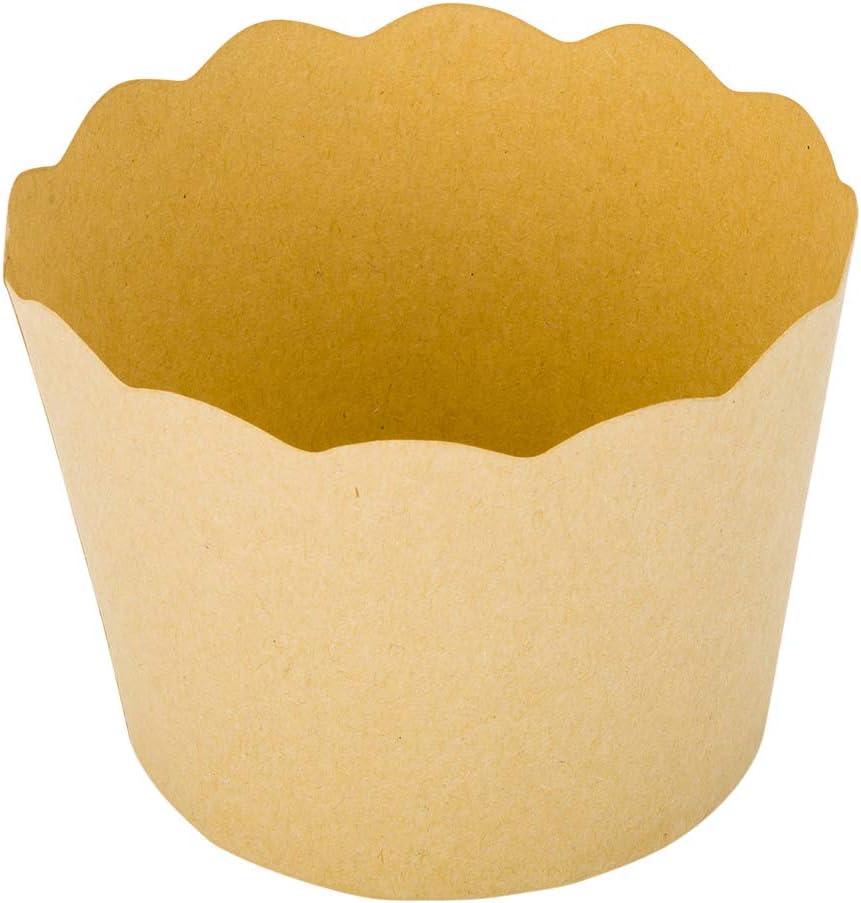 Restaurantware Panificio Premium – Taza de papel Kraft de 10 onzas para hornear, tazas de papel para hornear, perfectas para magdalenas, cupcakes o