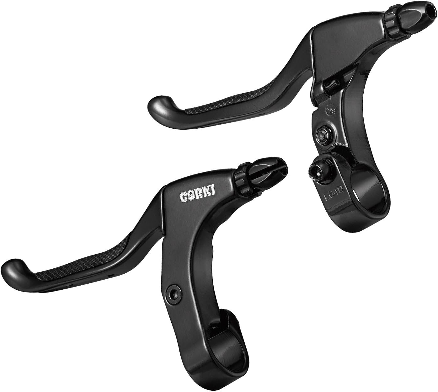 Corki Cycles – Par de palancas de freno de bicicleta -1.0 in de diámetro, aleación de aluminio, mango de freno de bicicleta para bicicleta de