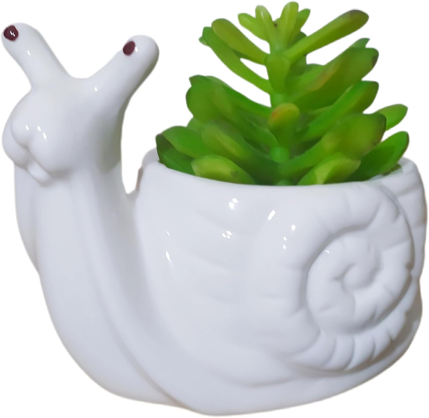 Lindas macetas de cerámica con forma de tortuga de animales de dibujos animados de 4.6 pulgadas para decoración del hogar, jardín, oficina,
