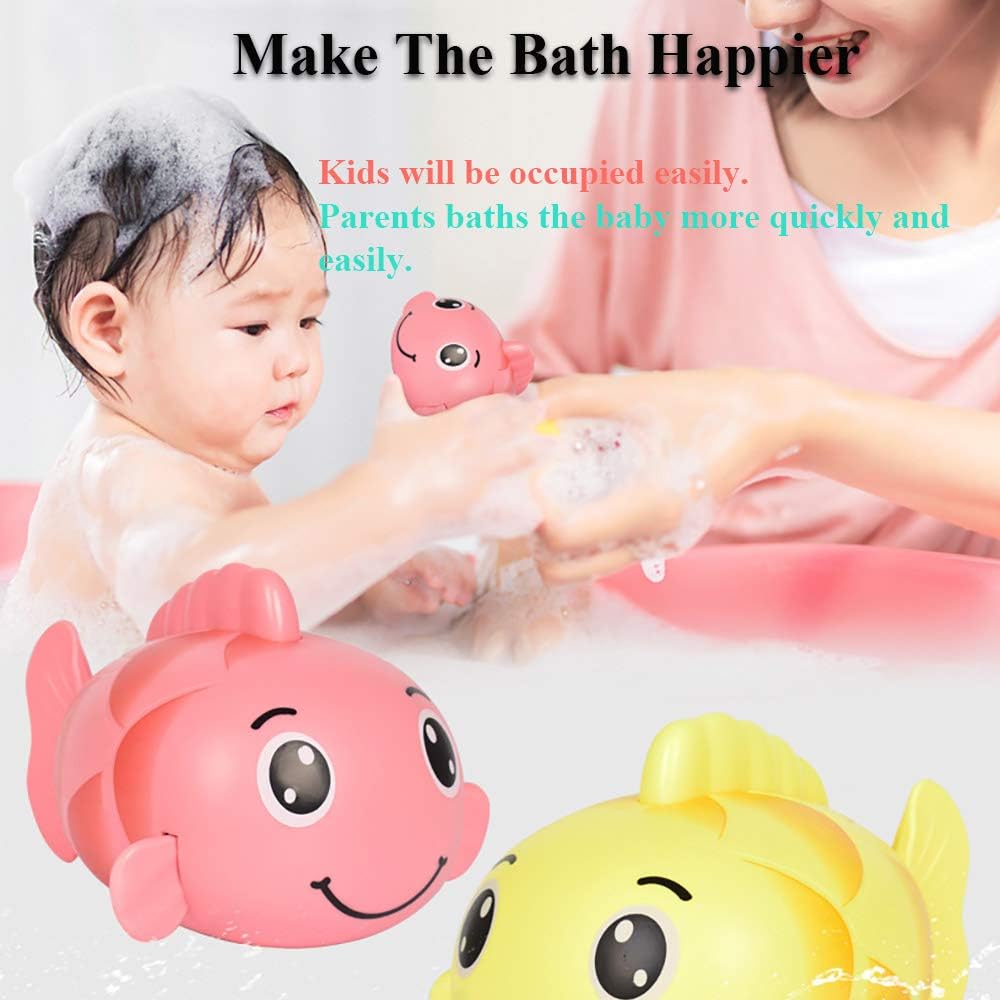 Juguete de baño para niños, carpa flotante para nadar, juguete acuático, lindo juguete para la tina de peces mecánicos, juguete para niños pequeños