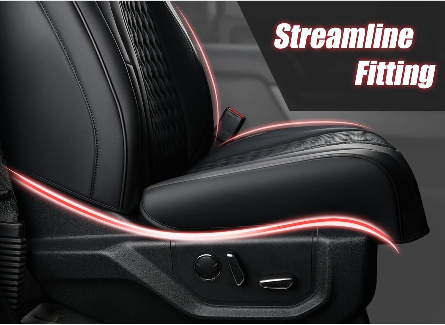 Fundas de asiento delantero F150, 2 unidades, de piel sintética, impermeables, para asientos de automóvil, accesorios para Ford, interior de camión