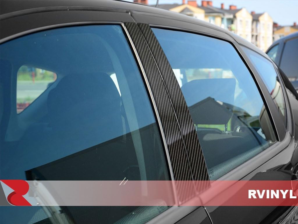 Rtrim – Adhesivo para poste de pilar compatible con Toyota Prius 2016-2022, color negro brillante