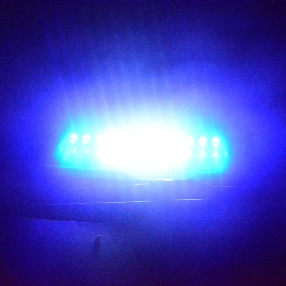 Luz estroboscópica de emergencia modelo S9, Azul blanco azul