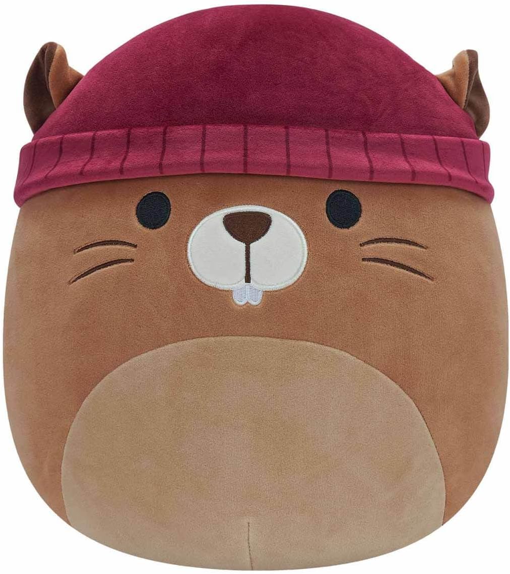 Squishmallows – Chip The Beaver con sombrero de 7.5 pulgadas