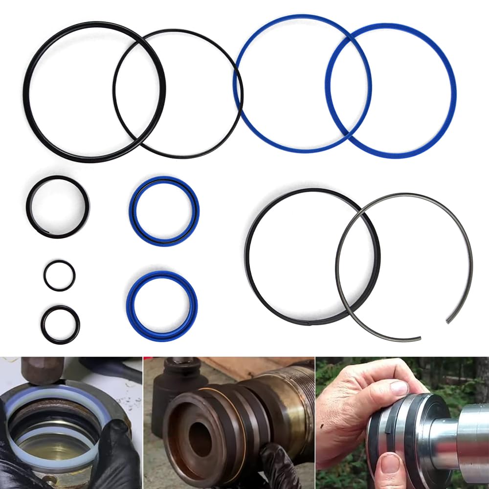 Kit de sello de reconstrucción de cilindro divisor de troncos hidráulico para cilindro de varilla de 4.0 pulgadas de diámetro x 1.75 pulgadas, kit