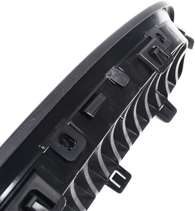 LH RH – Rejilla frontal superior negra mate para riñón + 2 cubiertas de fibra de carbono para espejo lateral compatible con 06-10 E92 Coupe 2D 07-10