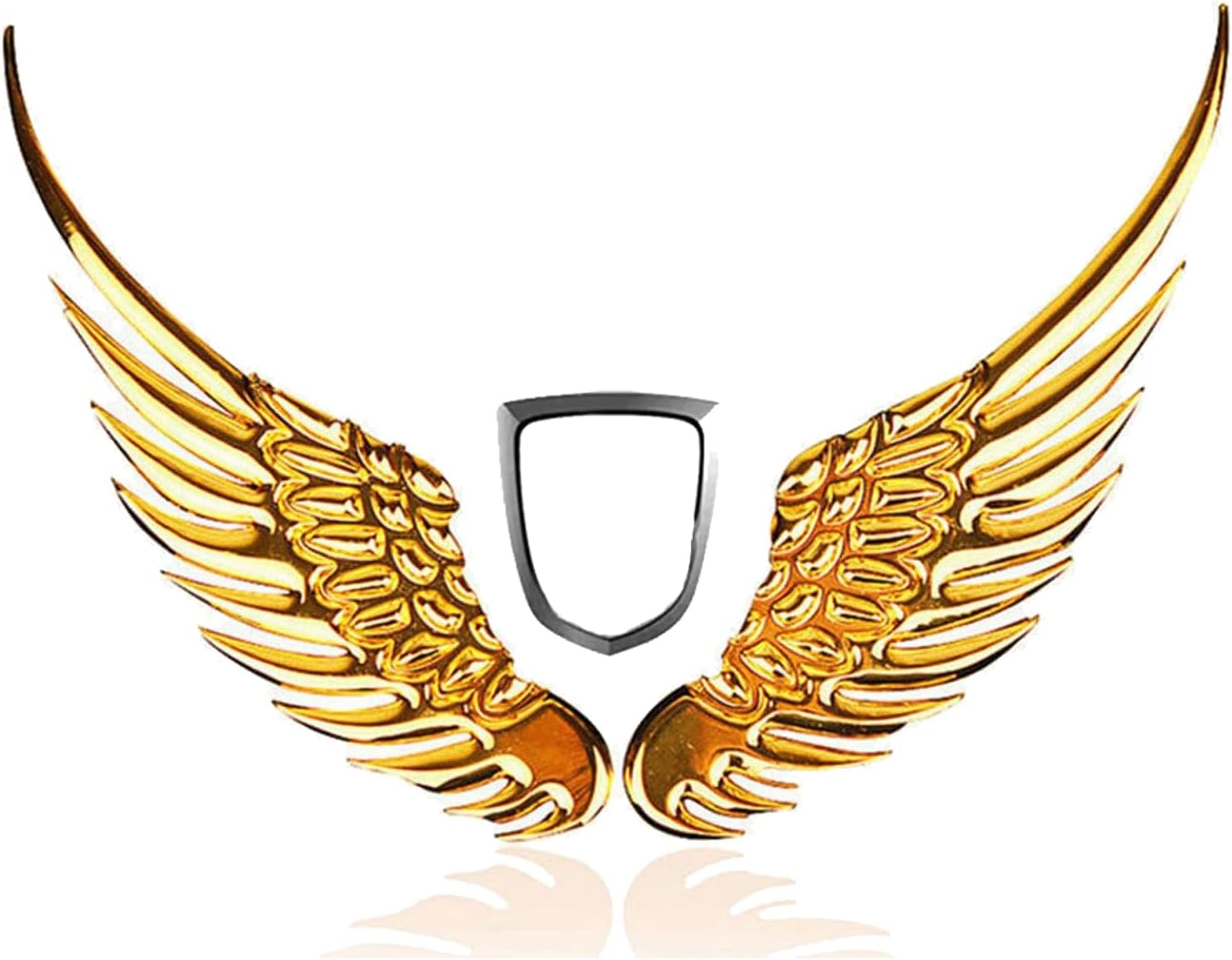 QODOLSI 2 calcomanías de insignias de alas de ángel 3D para automóvil, 4.9 pulgadas, advertencia de seguridad, anticolisión, reflectantes,