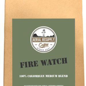 Aerial Resupply Coffee Fire Watch – Café molido tostado medio, granos de café tostado medio, Fire Watch Pure Colombian elaborado para un sabor Aerial Resupply Coffee Fire Watch – Café molido tostado medio, granos de café tostado medio, Fire Watch Pure Colombian elaborado para un sabor