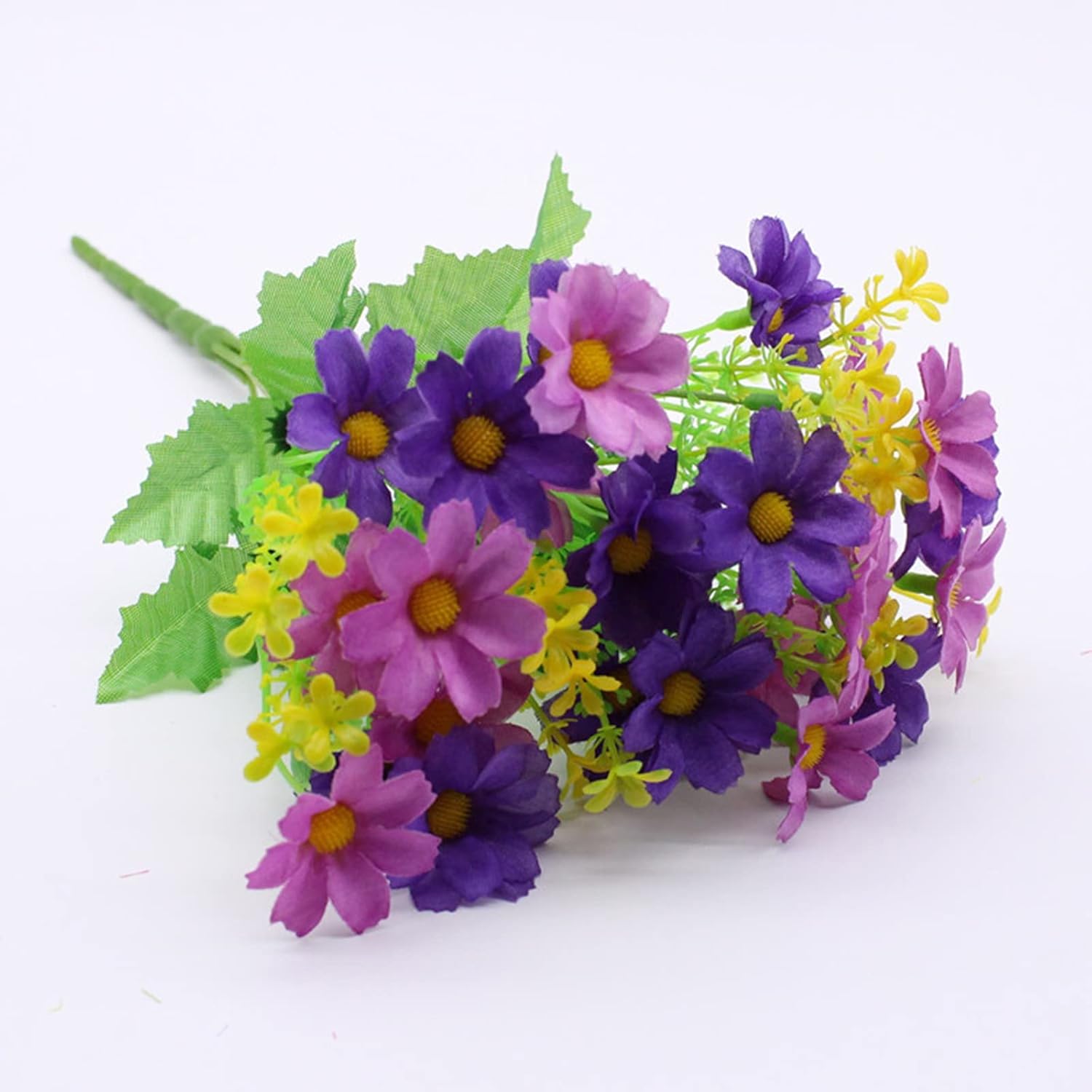 Flores artificiales de seda, margaritas falsas para interiores y exteriores, flores artificiales de margaritas silvestres, decoración exterior de