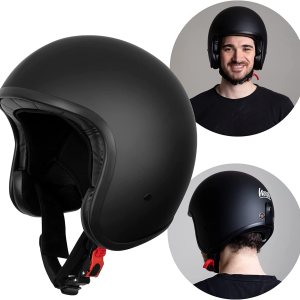 Westt Casco abierto Scooter Retro Vintage para hombres y mujeres Casco de motocicleta 34 para ciclomotor, ATV, Cruiser, Café, certificado por DOT, Westt Casco abierto Scooter Retro Vintage para hombres y mujeres Casco de motocicleta 34 para ciclomotor, ATV, Cruiser, Café, certificado por DOT,