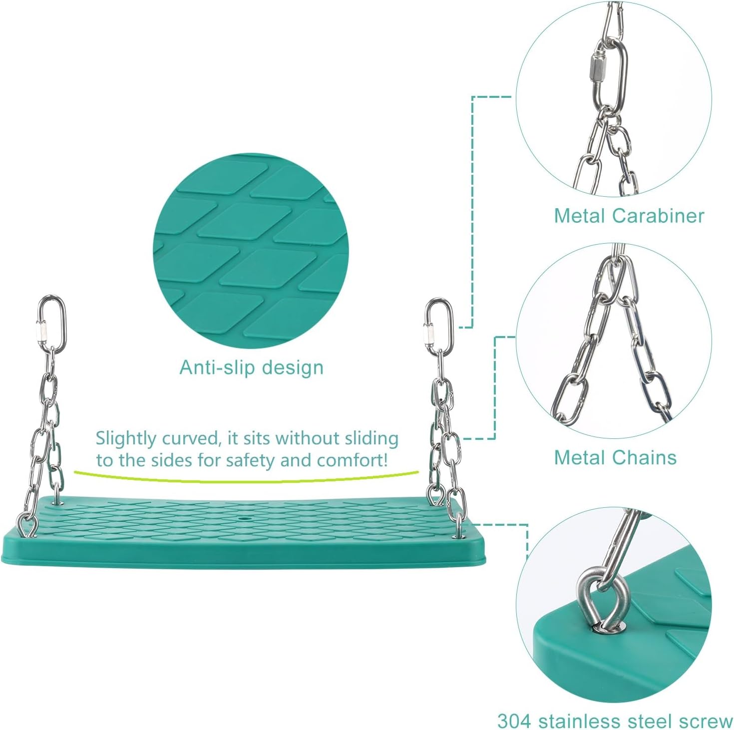 Juego de columpio para árbol antideslizante, resistente, juego de columpios para niños, para interiores y exteriores, regalo de cumpleaños, patio,