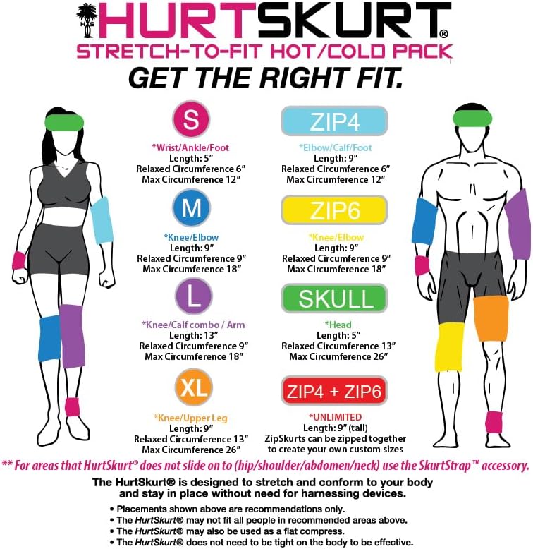 HurtSkurt Seal Team – Funda de gel de compresión 2 en 1 para terapia de calor y frío  Bolsa de calor y hielo sin arnés con tela elástica para dolor