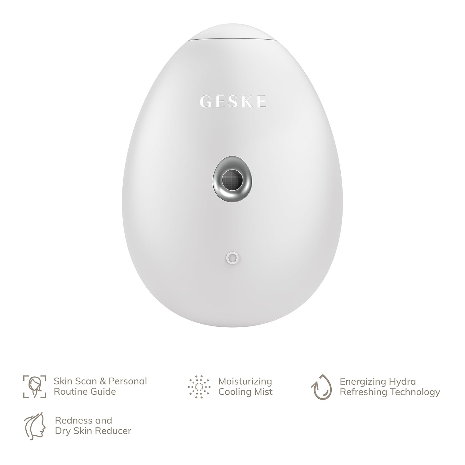 GESKE SmartAppGuided – Refrescante de hidratación facial  4 en 1  Atomizador de agua  Máquina de pulverización hidratante  Rociador facial