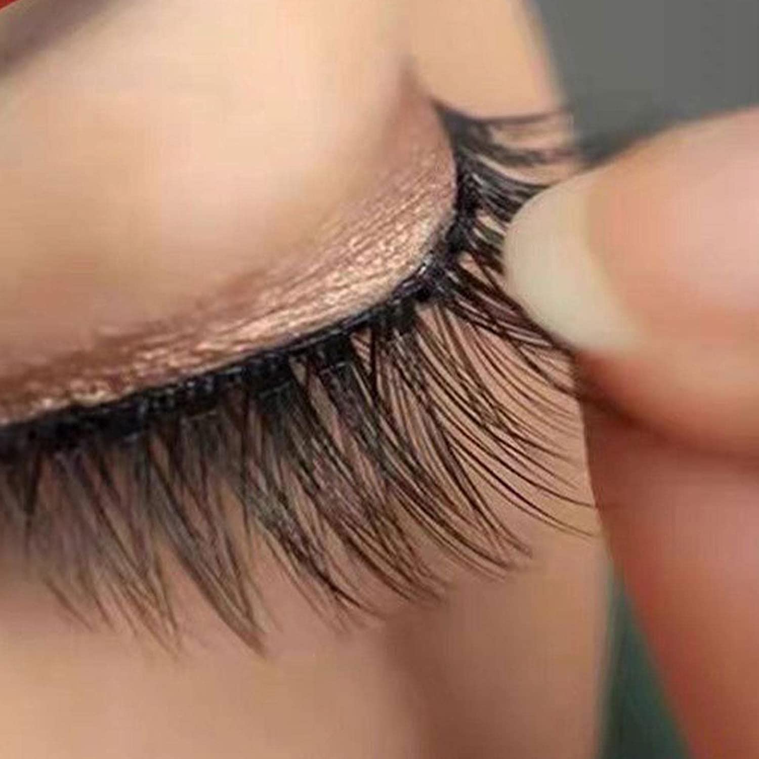 50 tiras de pestañas autoadhesivas para cómodas pestañas postizas, suministros de extensión de pestañas, pestañas postizas, sin pegamento, pestañas