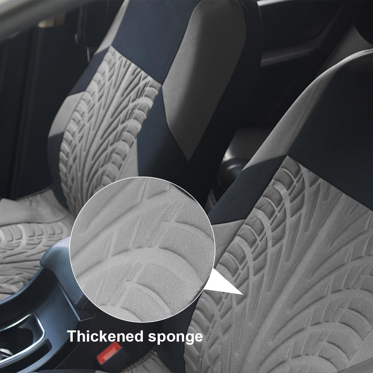 Fundas de asiento delantero de automóvil, 2 protectores de asiento de cubo de poliéster, suaves y transpirables, cojines deportivos de alta calidad,