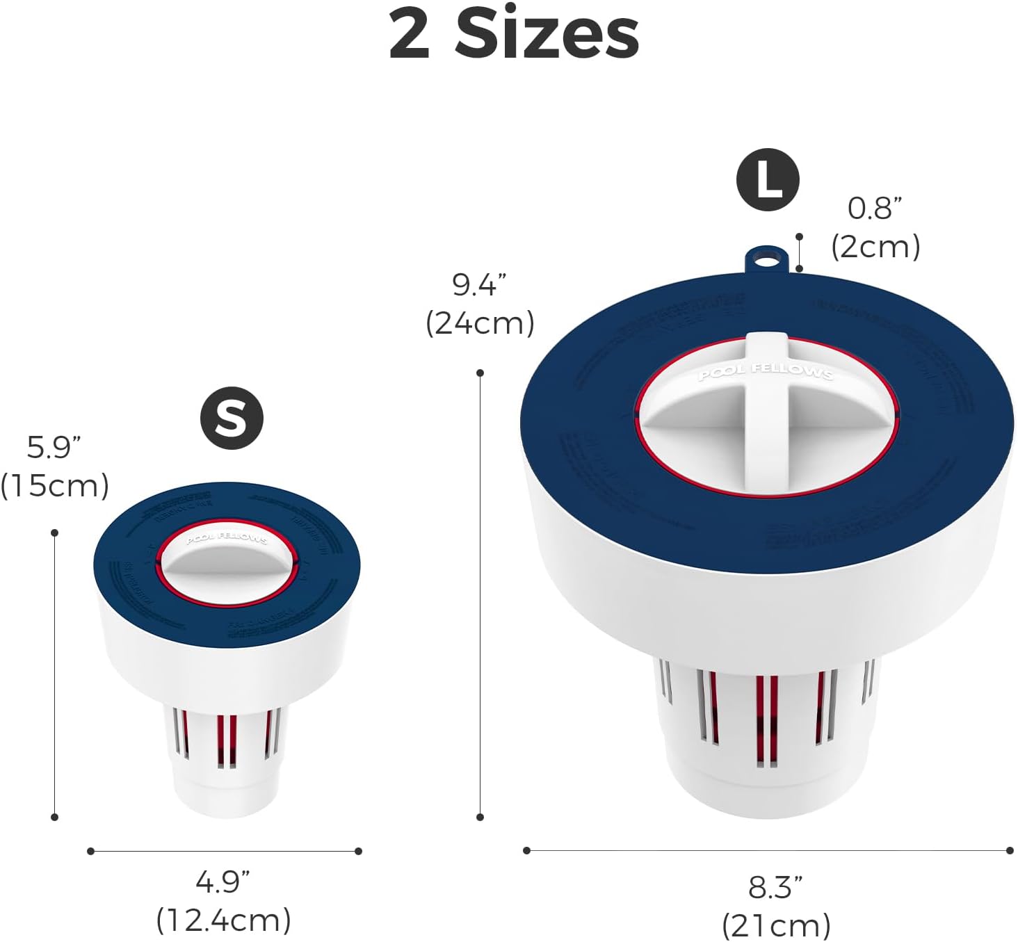 Dispensador de tabletas de piscina solo para tabletas de 1 pulgada, soporte flotante para tableta con recordatorio y 3 ajustes ajustables, flotante