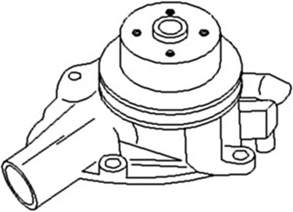 RAParts AR69709 Nueva bomba de agua compatible con John Deere para tractor JD modelo 4030