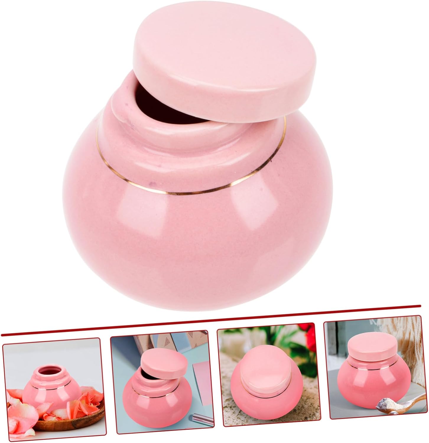Botellas de almacenamiento, latas de almacenamiento de té, recipiente hermético de cocina, recipiente de cerámica para té, café, azúcar, velas, mini