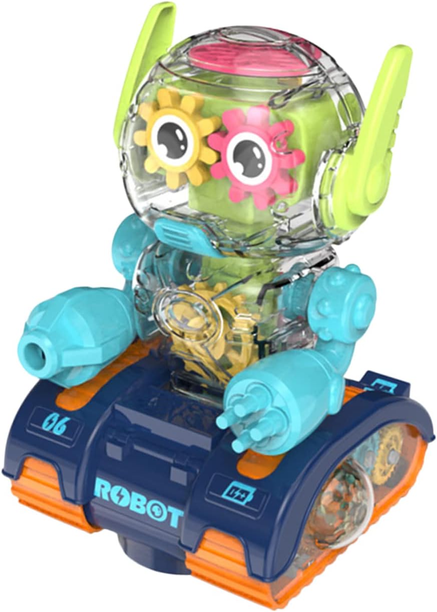 SAFIGLE 3 unids Gear Robot Kids Sports Toys Plastic Playes Boys Toys Race Cars Special Needs Juguetes para niños Juguetes de luz Robot Juguete Luz