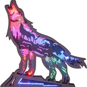 Luz de noche LED de madera 3D tallada con animales, lámpara tallada en madera, decoración del festival, decoración del hogar, escritorio, mesa, sala Luz de noche LED de madera 3D tallada con animales, lámpara tallada en madera, decoración del festival, decoración del hogar, escritorio, mesa, sala