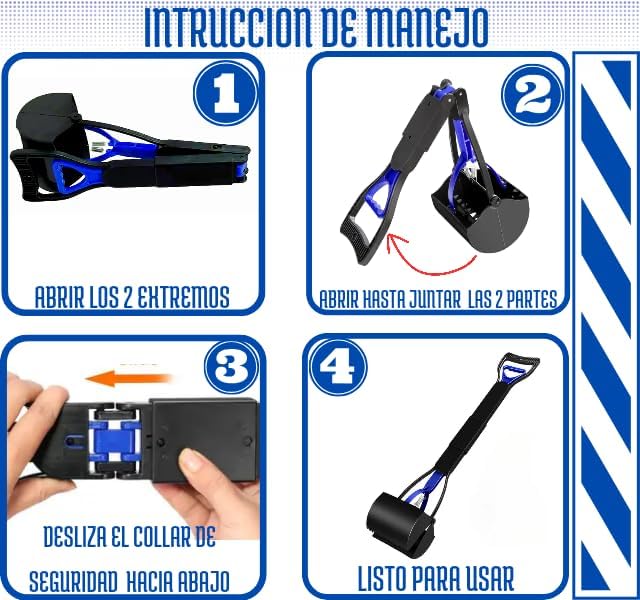 Recogedor de excrementos di adiós a los olores desagradables y a las heces de tu perro. El recogedor de excrementos de última generación está