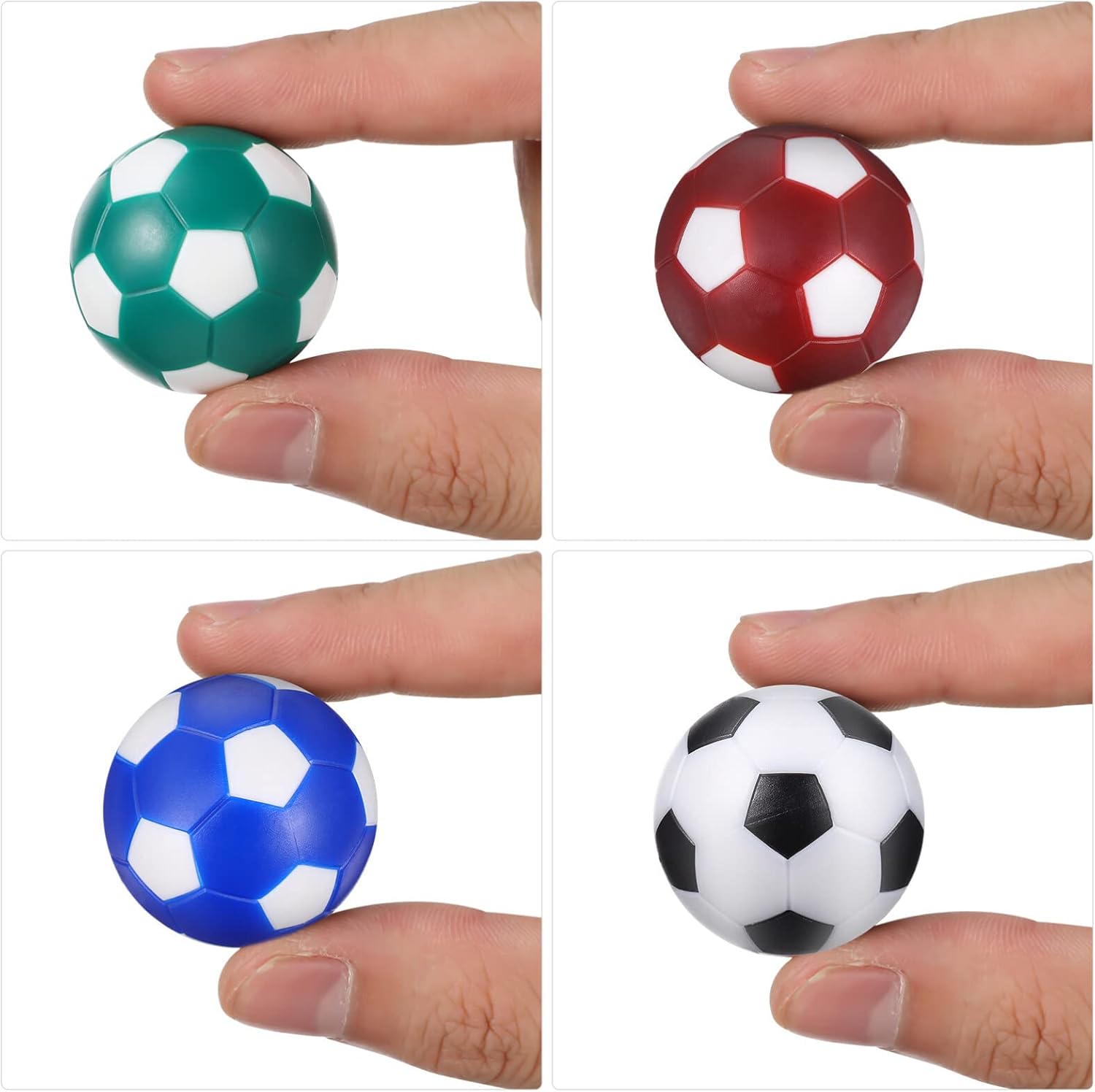 Alipis 8 pelotas de repuesto de futbolín de fútbol para niños, mini futbolín, piezas de mesa de futbolín, juego de mesa de futbolín, accesorio de