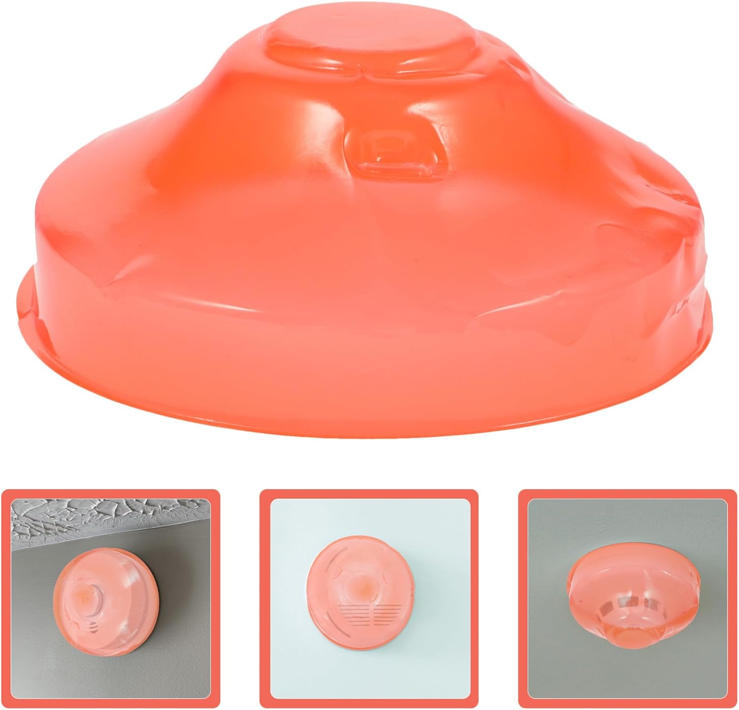 DOITOOL Cubierta para alarma de incendios para detector de humos, cubierta de plástico para detectar humo, cubierta para detector de humo, tapa